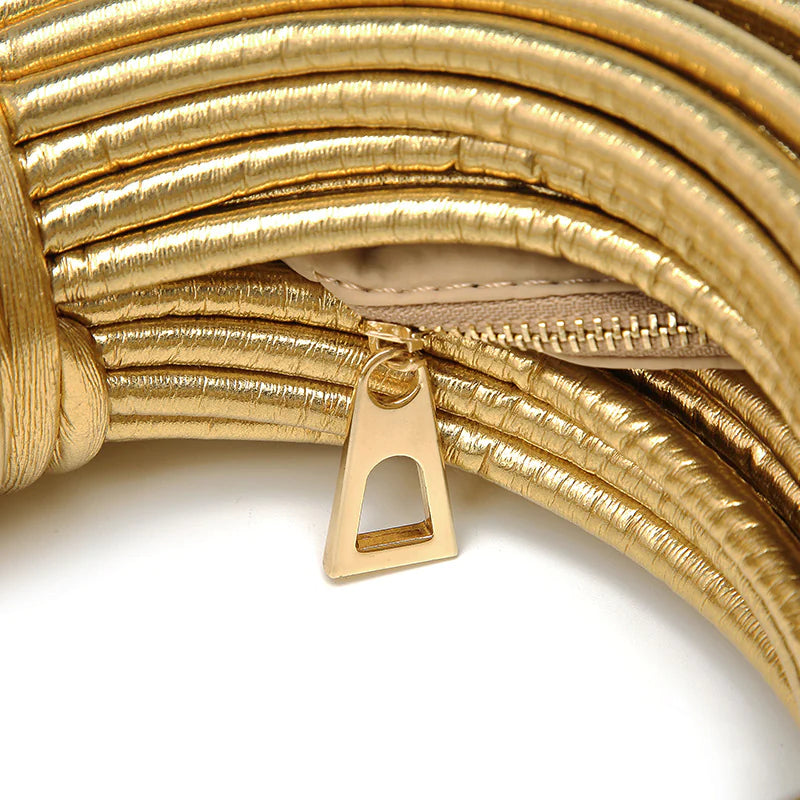 Sacs à main personnalisés pour femmes, ligne de nouilles - Or