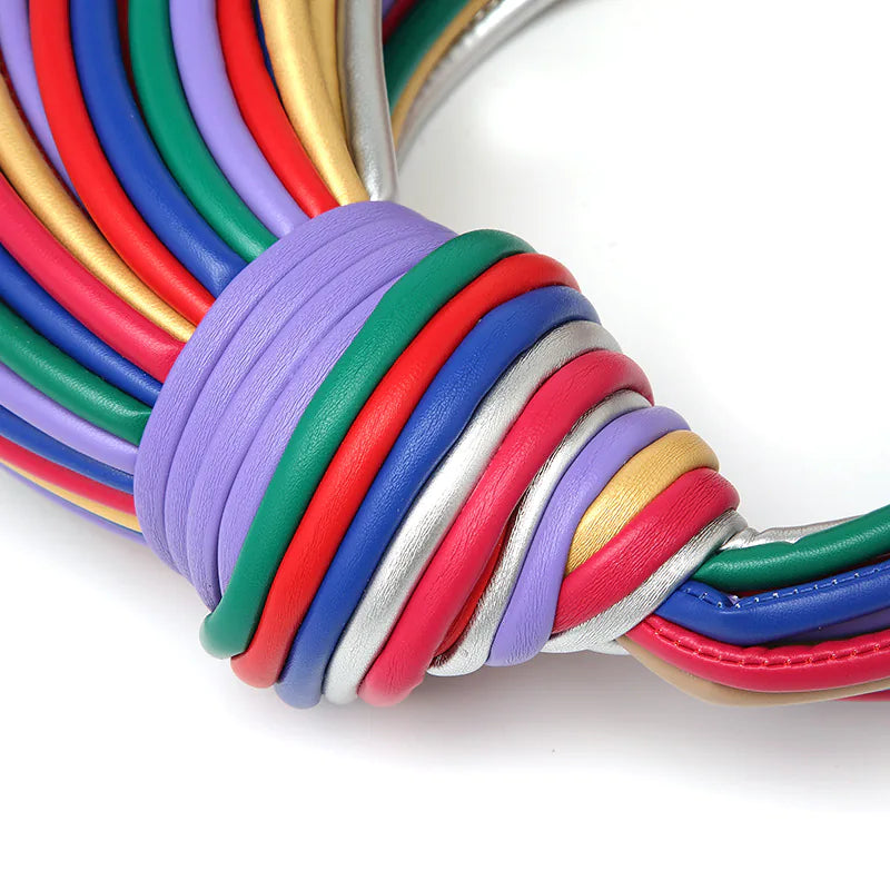 Sacs à main personnalisés pour femmes, ligne de nouilles - MulitColor