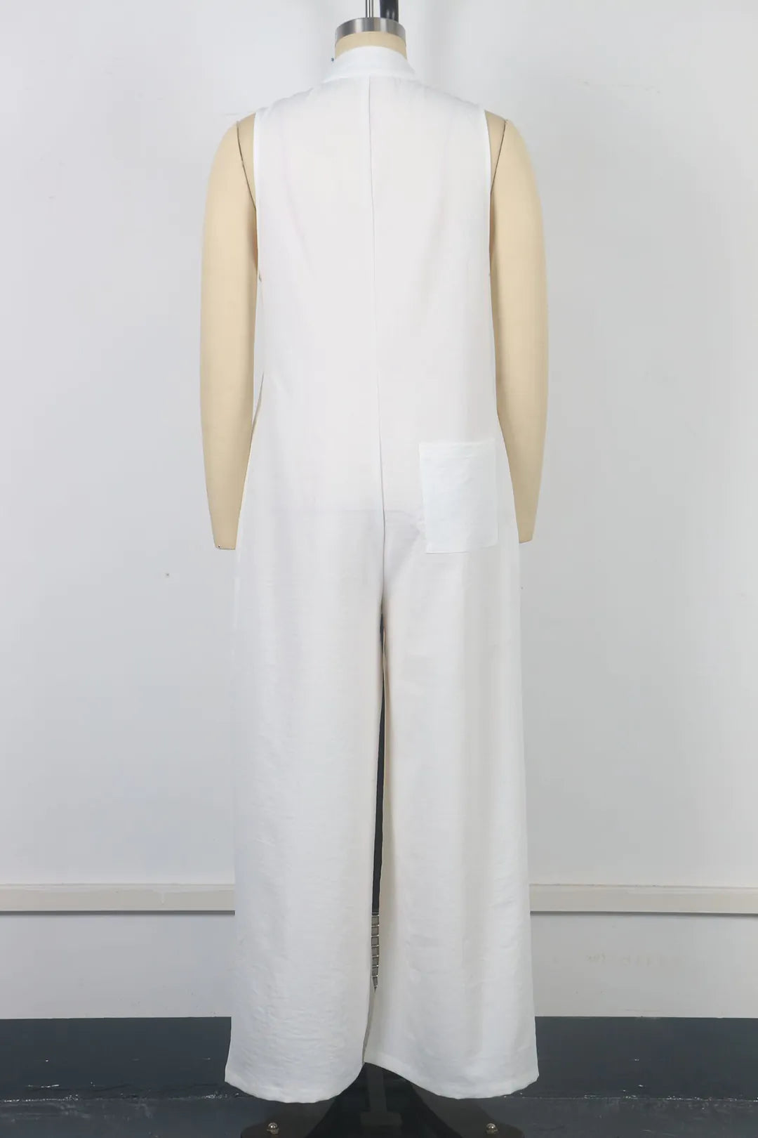 Casual Loose Sleeveless Wide-leg Overalls