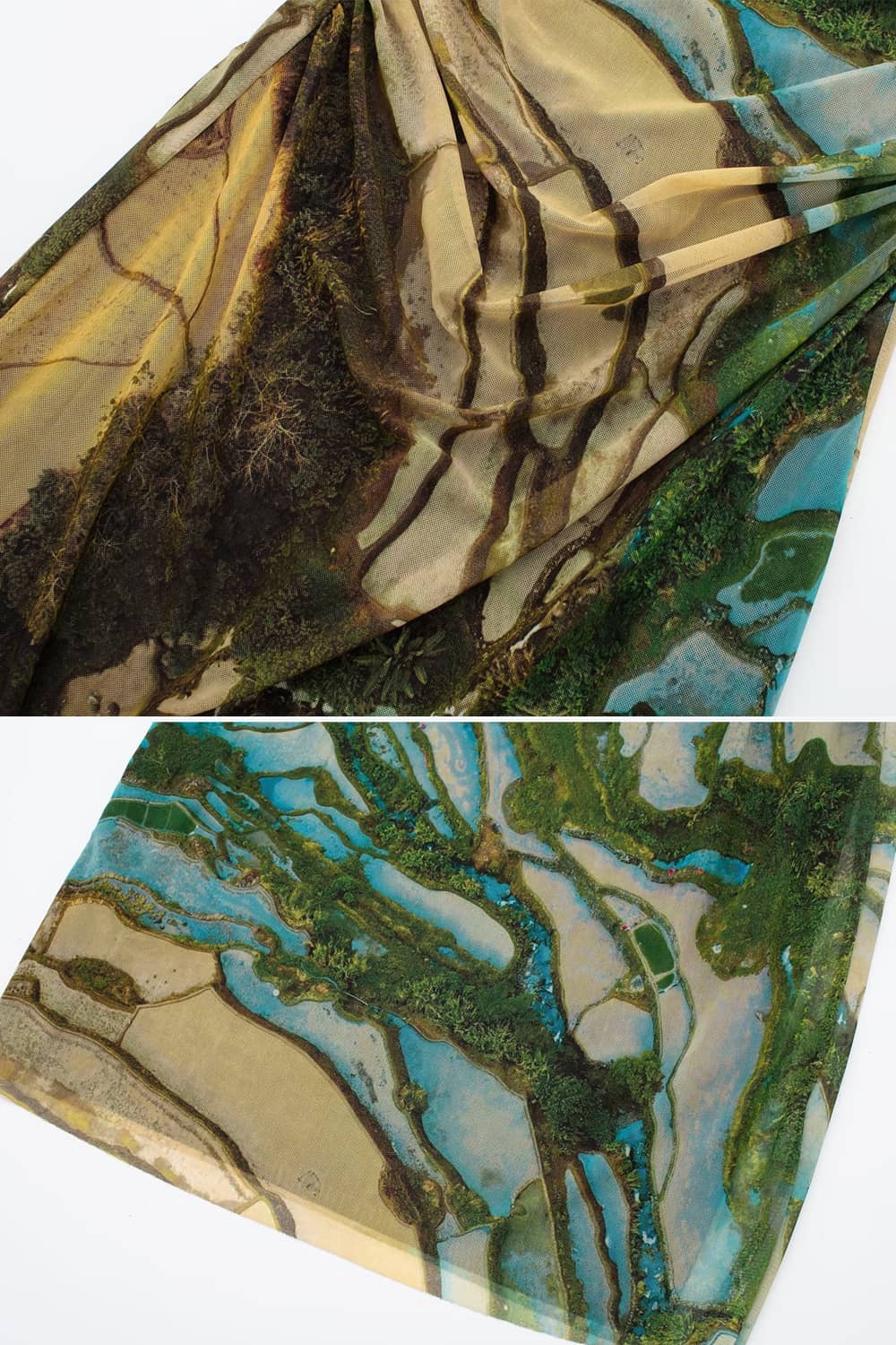 Böhmisches Kleid mit tiefem V-Ausschnitt und Krawatte