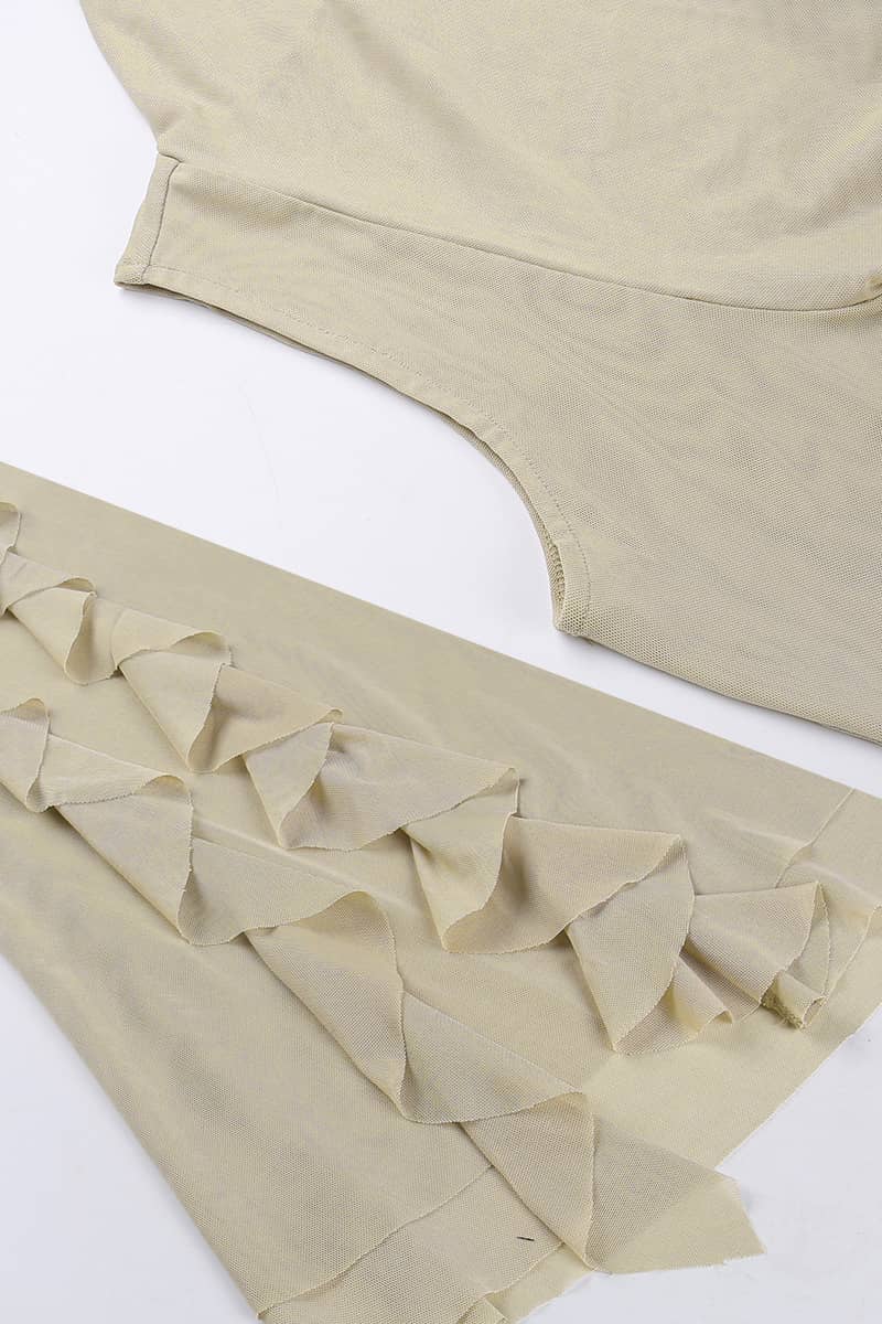 Robe ample mi-longue imprimé abstrait