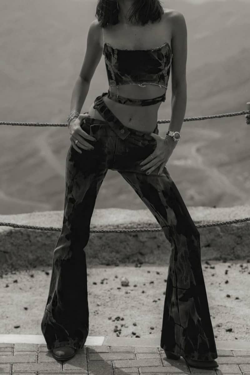 Damen-Jeanshose mit sexy Taille