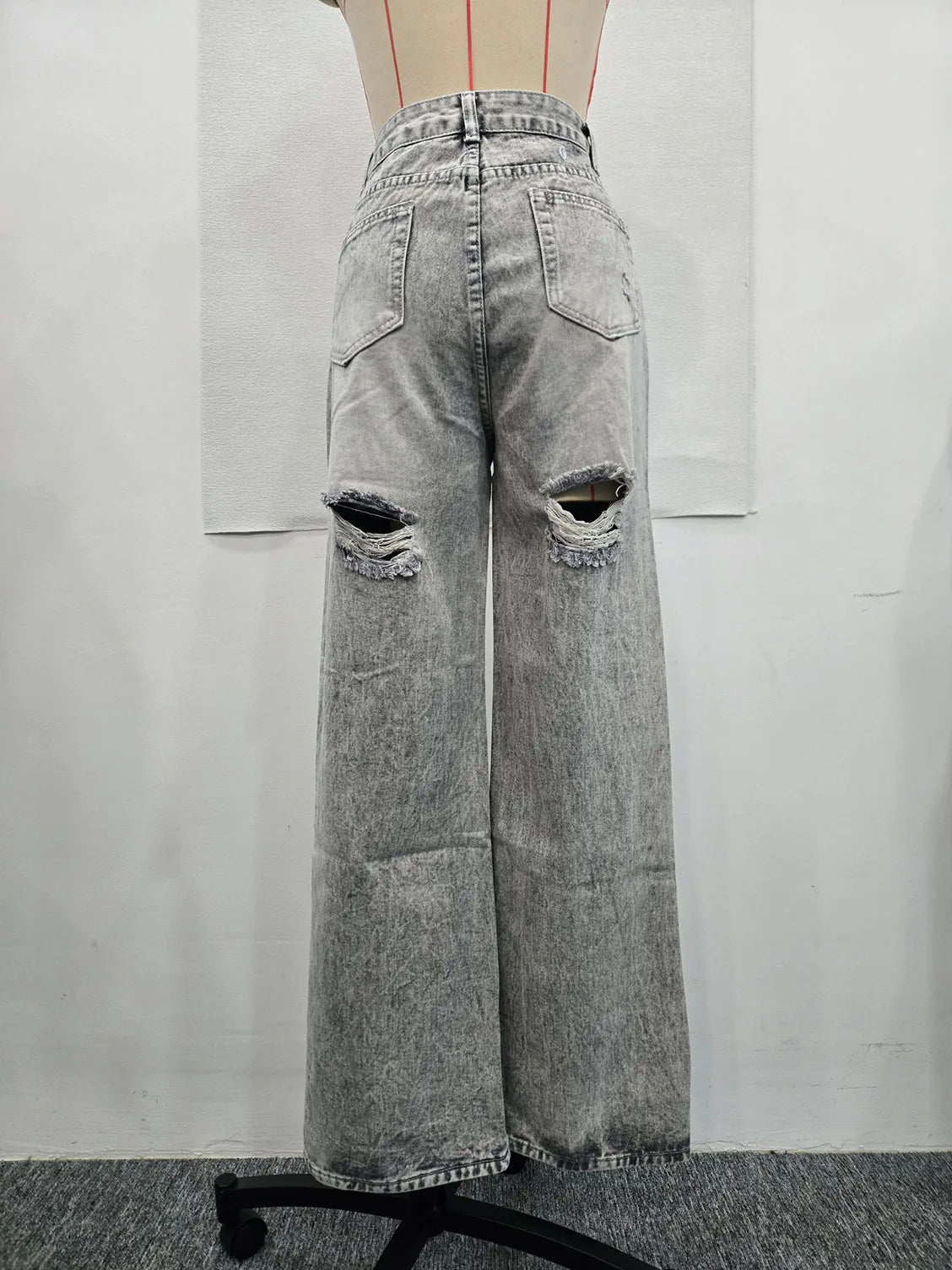 Low-Rise Casual Straight Jeans for Women