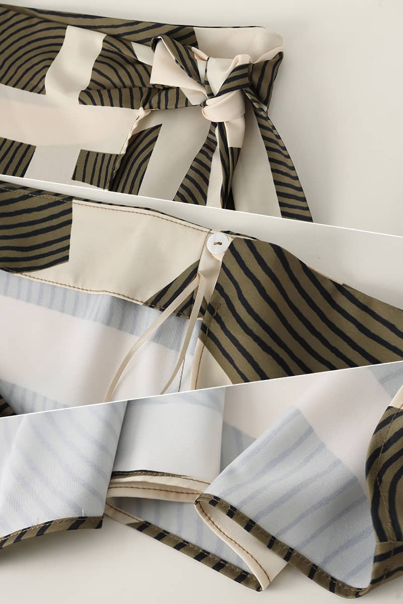 Jupe trapèze irrégulière mi-longue à bords francs