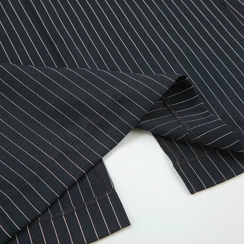 Vielseitiger, gestreifter, lässiger, schmaler Rock