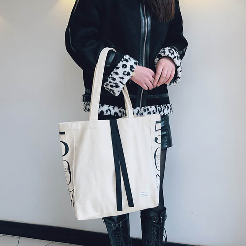 Literary Shoulder Bag Women's Large Capacity Tote Bag | YonPop