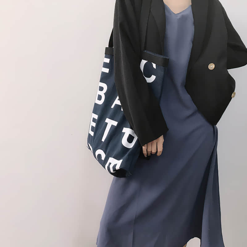 Large capacity letter canvas bag | YonPop