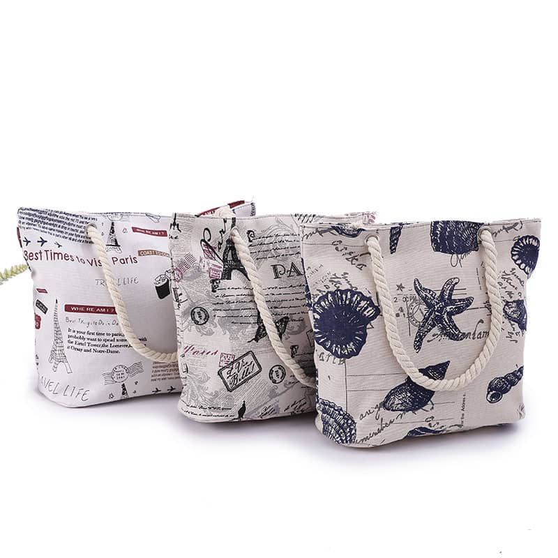 Creative printed shoulder canvas bag | YonPop