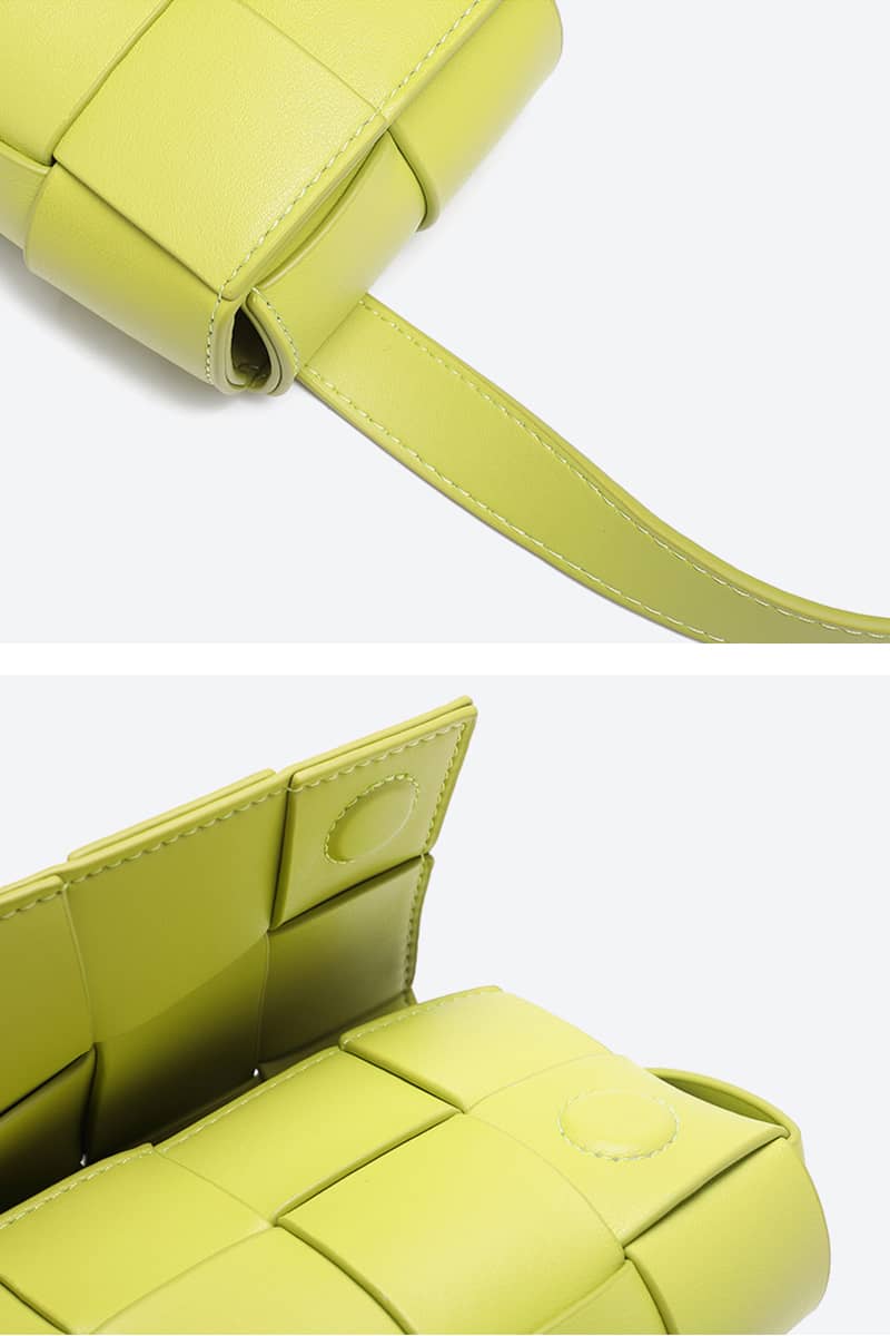 Women's fashion woven leather crossbody bag | YonPop