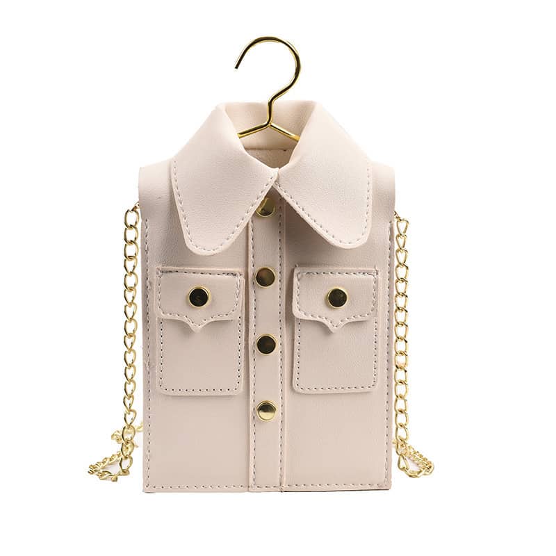 Kleine PU-Tasche im Kleidungsstil