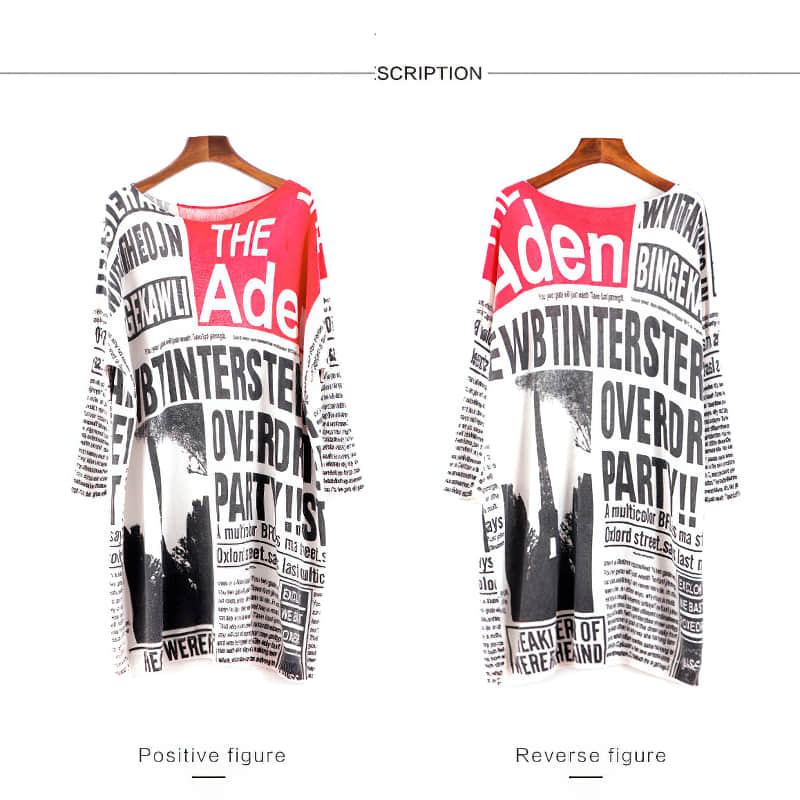 Women's plus size letter print pullover sweater | YonPop