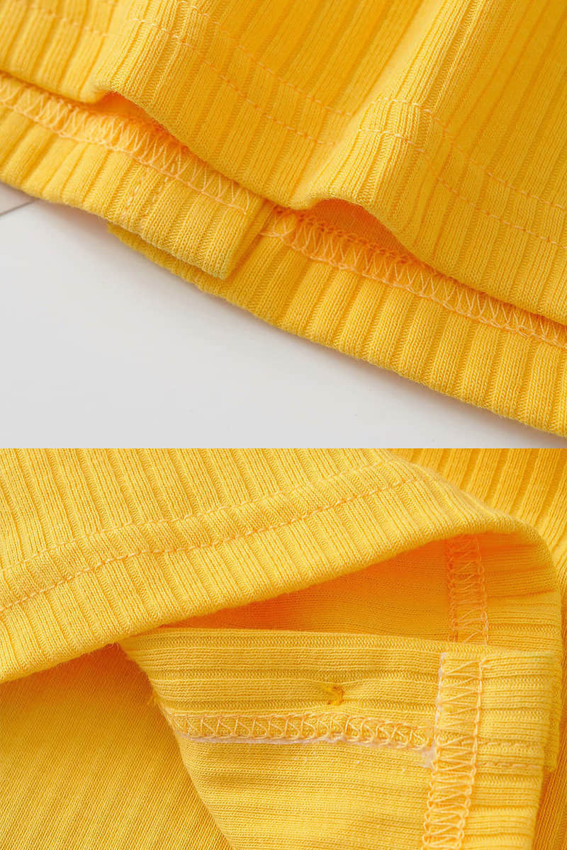 Women's round neck stitching short-sleeved T-shirt | YonPop