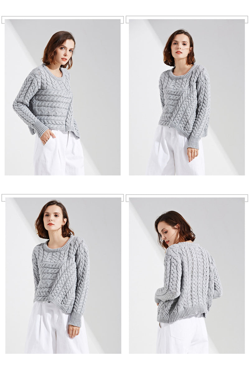 Women's twist pullover sweater | YonPop
