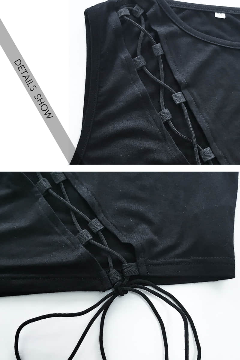 Sexy summer hollow sleeveless T-shirt | YonPop