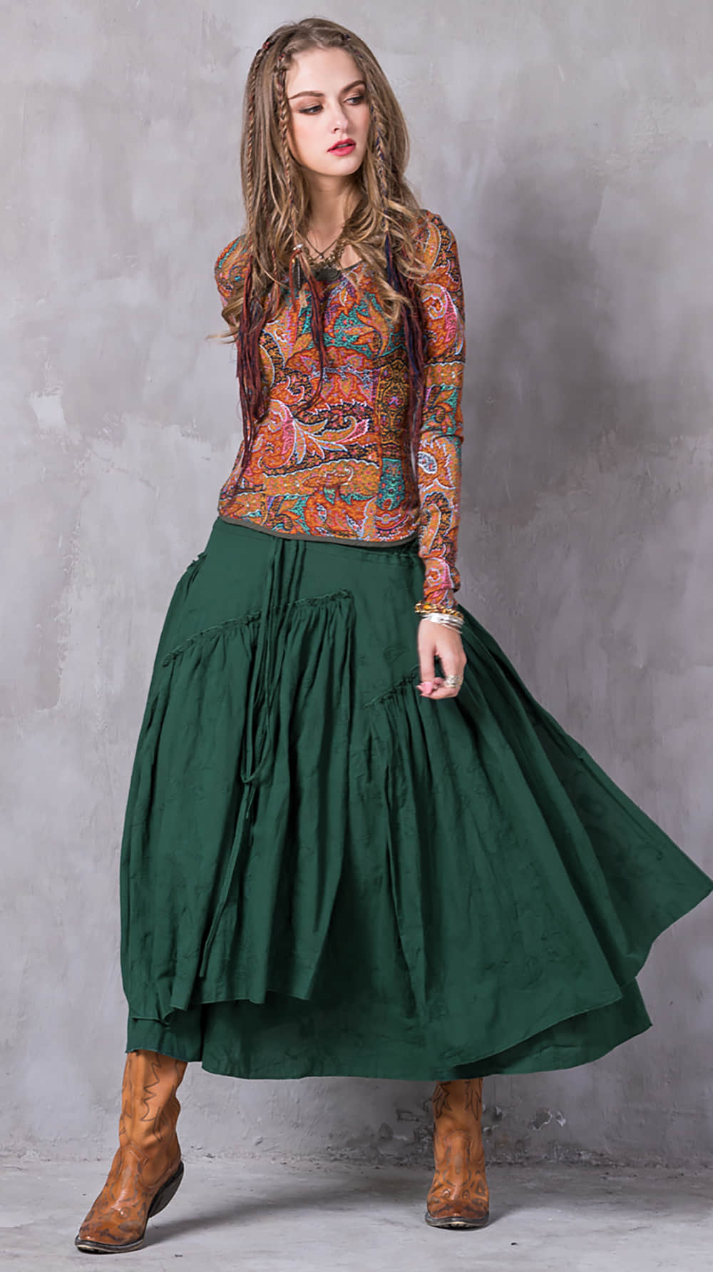 Women's disc button stretch long-sleeved shirt | YonPop