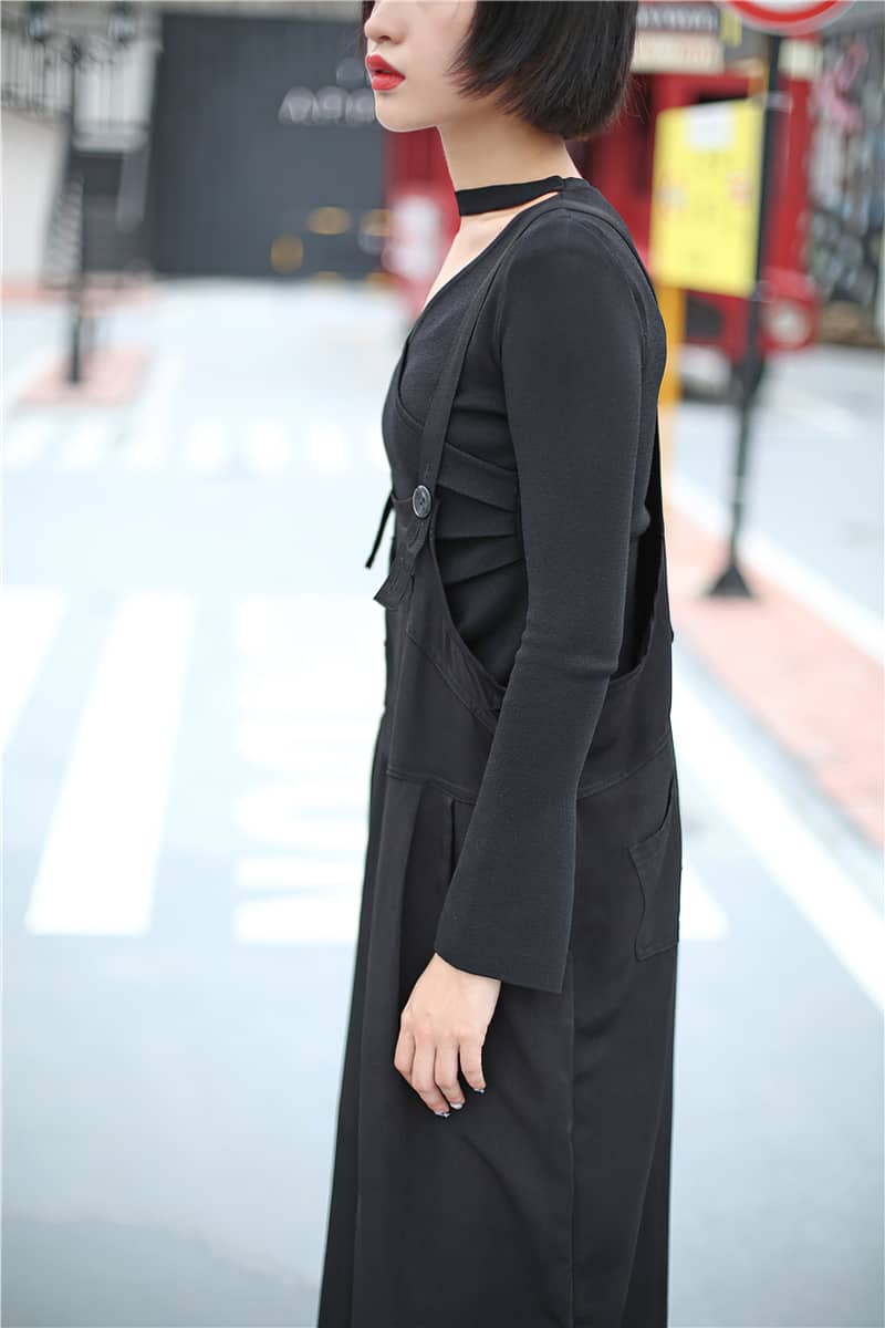 Hose mit weitem Bein Overall Damen Strampler