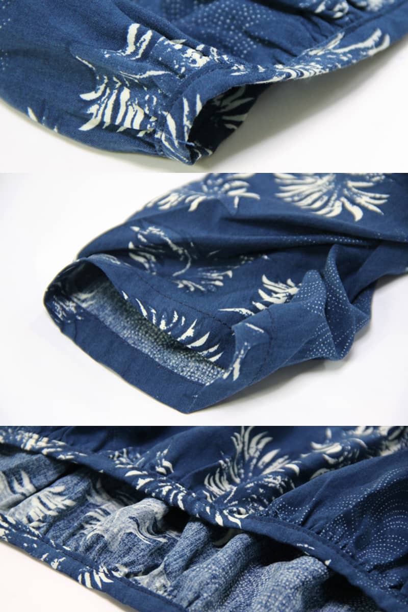 Stand-up collar printed dress | YonPop