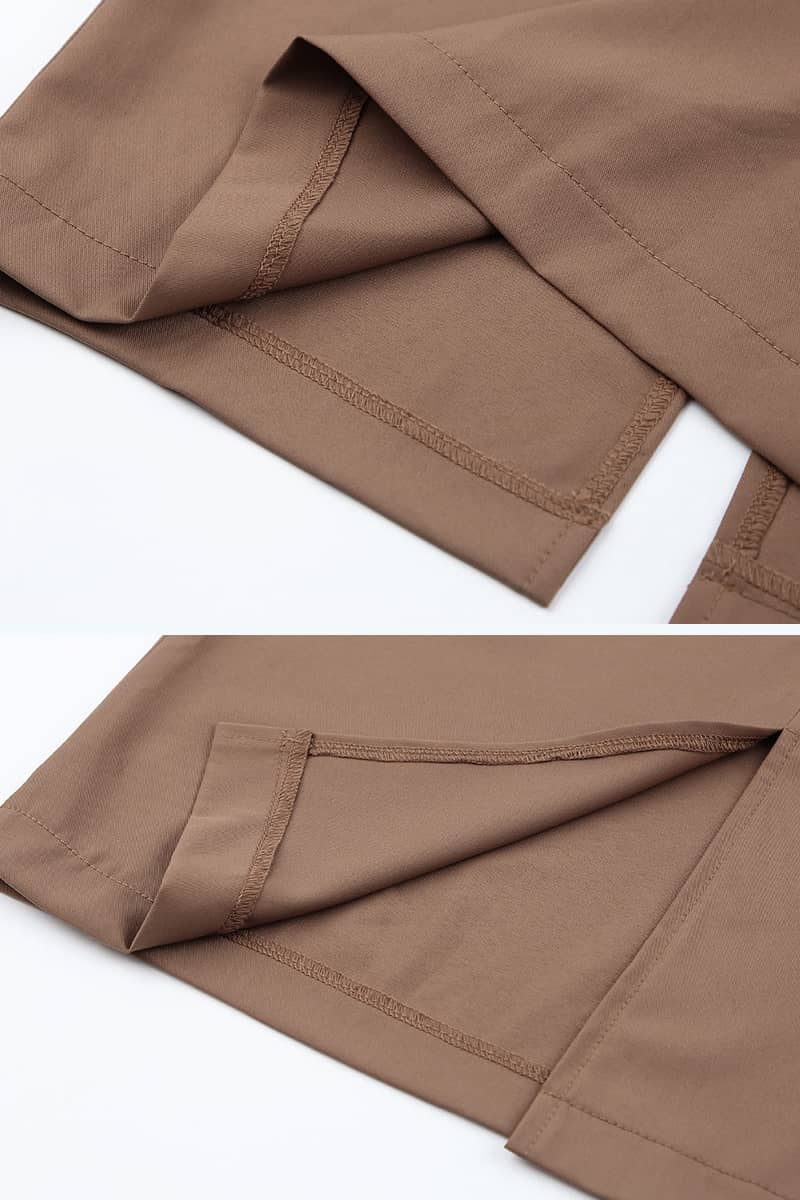 Women's round neck waist long sleeve dress | YonPop