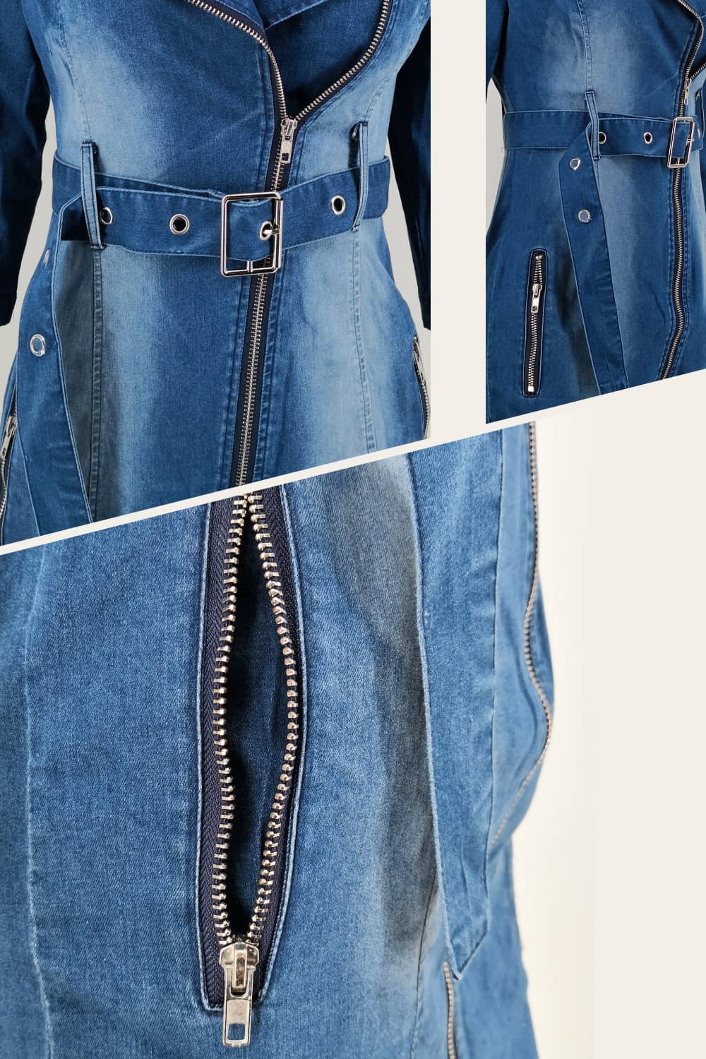 Stretch denim dress | YonPop