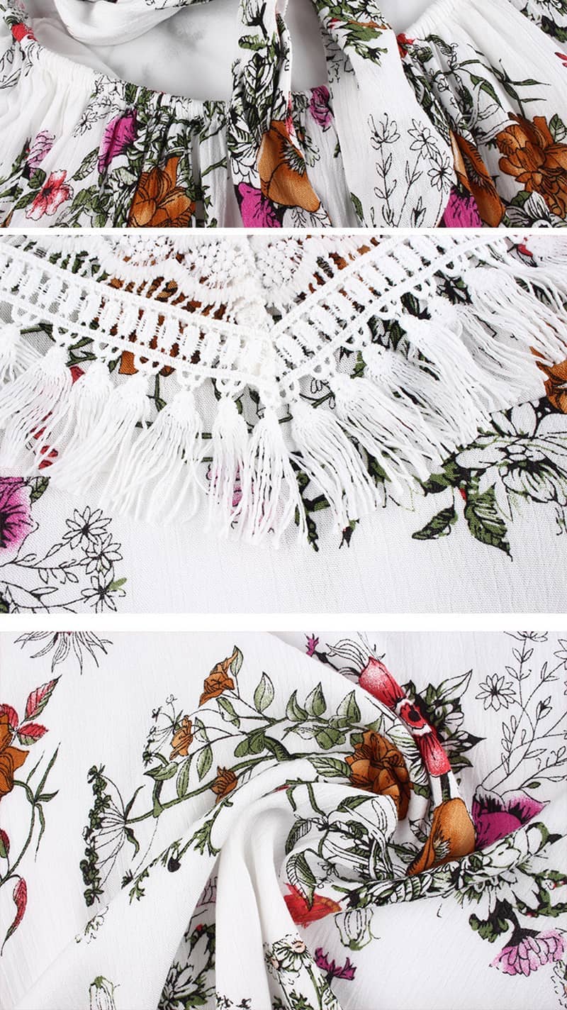 Fashion print suspender dress | YonPop