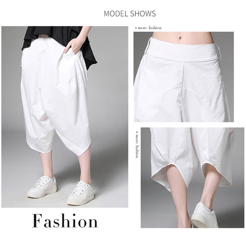 Women's plus size loose all-match harem pants | YonPop