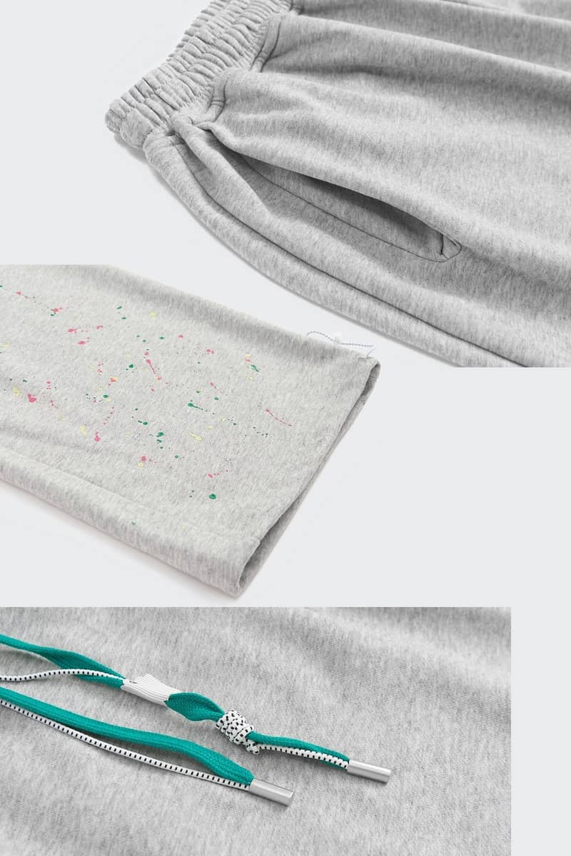 Personality splash ink casual sports loose guard pants | YonPop