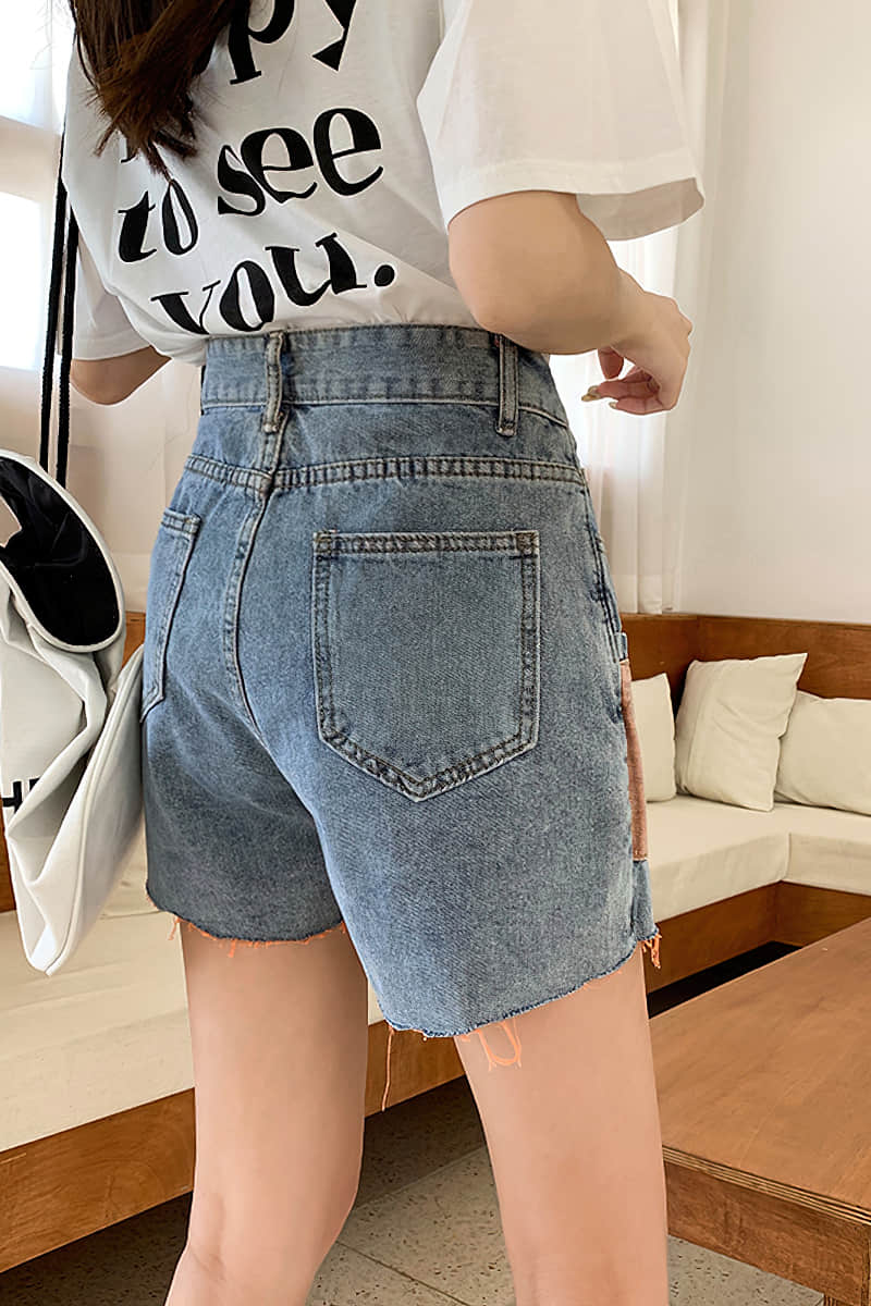 Mini A-Line Denim Skirt | YonPop