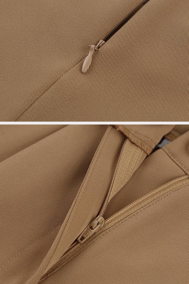 Two-piece leisure suit with round neck and wide legs | YonPop