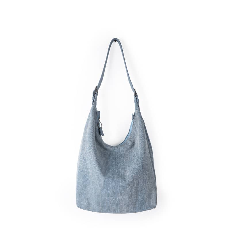 Denim Shoulder Bag with Large Capacity