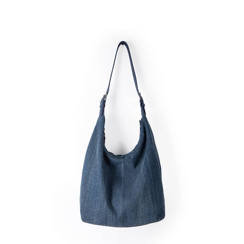 Denim Shoulder Bag with Large Capacity