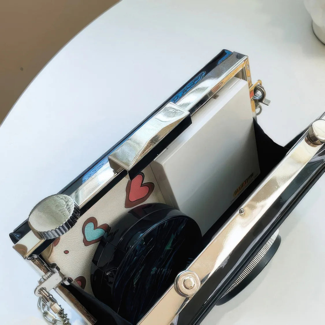 PU Camera-Shaped CrossBody Small Bag