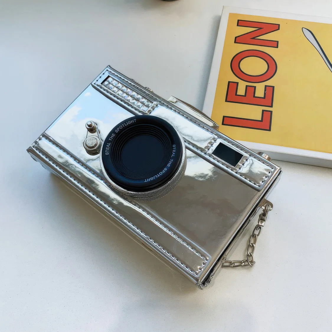 PU Camera-Shaped CrossBody Small Bag