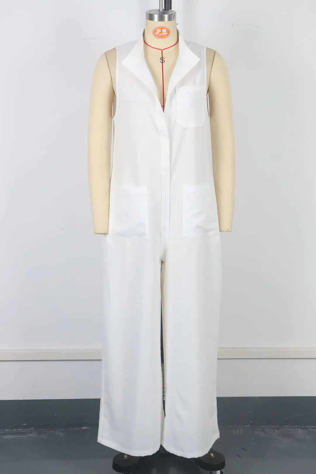 Casual Loose Sleeveless Wide-leg Overalls