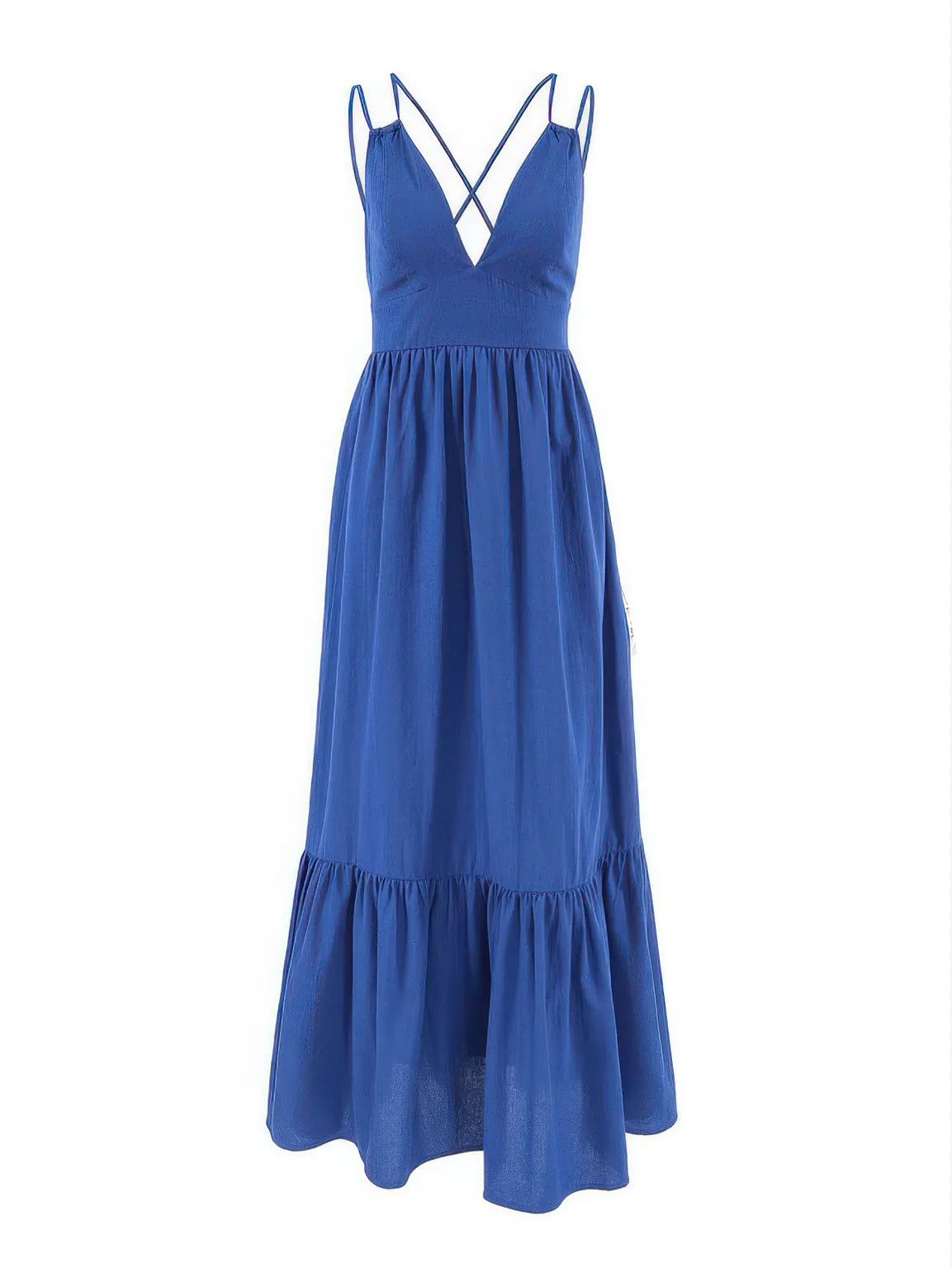 V-neck backless strap dress