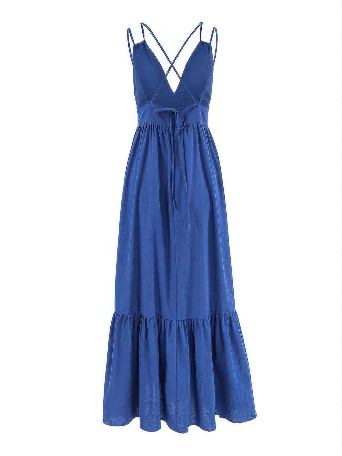 V-neck backless strap dress