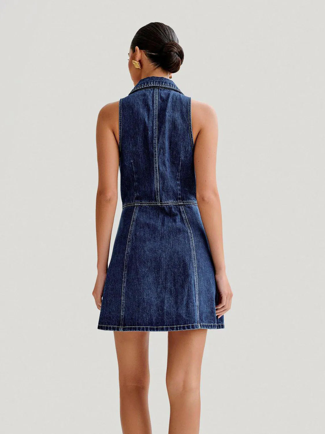 Sleeveless Denim Dress