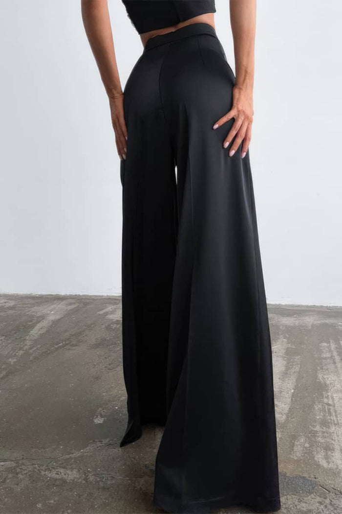 Ice Silk Wide-Leg Drape Pants – Ultra-Soft, Breezy & Elegant