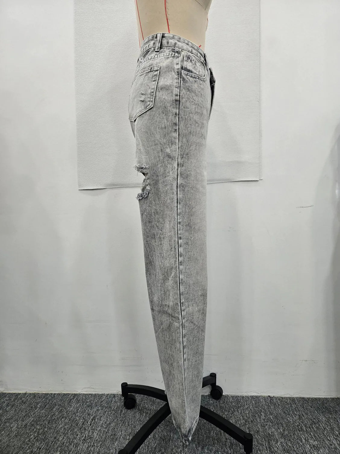 Low-Rise Casual Straight Jeans for Women