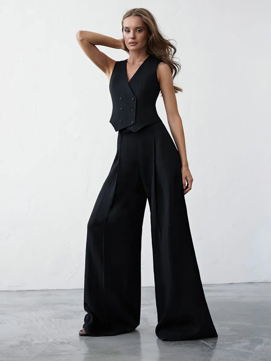 Women's vest and trousers two piece set