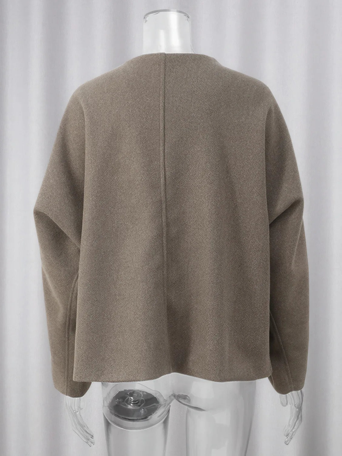 Women's Frosted Vintage Lapel Wool Coat