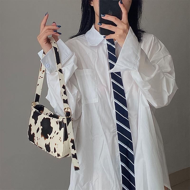 cow spot pattern shoulder bag  | YonPop