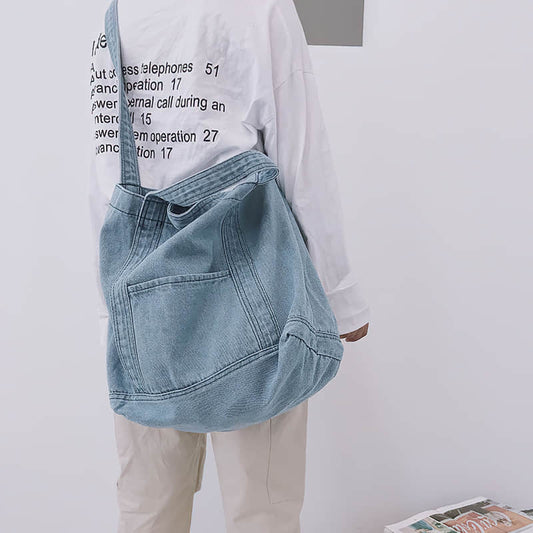 Practical Jean Tote Shoulder Bag  | YonPop