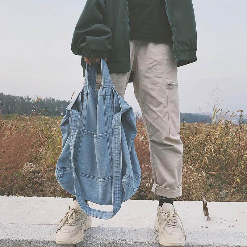 Practical Jean Tote Shoulder Bag  | YonPop