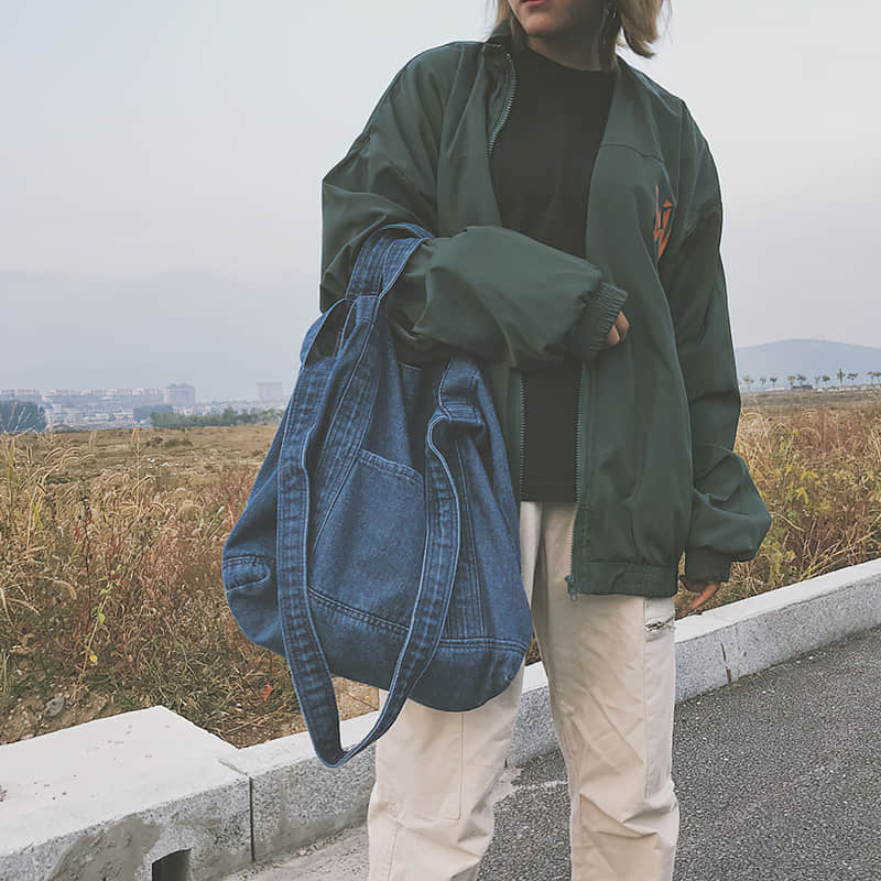 Practical Jean Tote Shoulder Bag  | YonPop