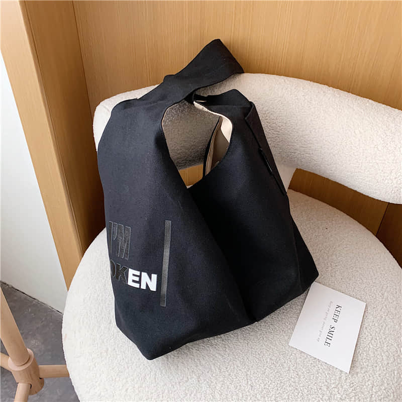 Fashion Tote Shoulder Bag Black | YonPop