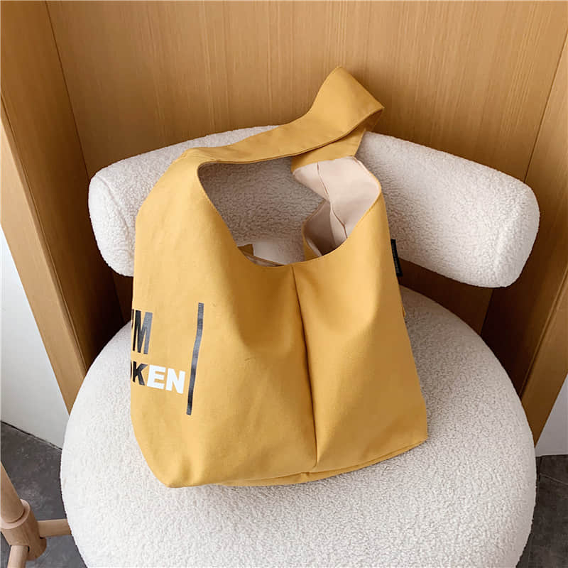 Fashion Tote Shoulder Bag Yellow | YonPop