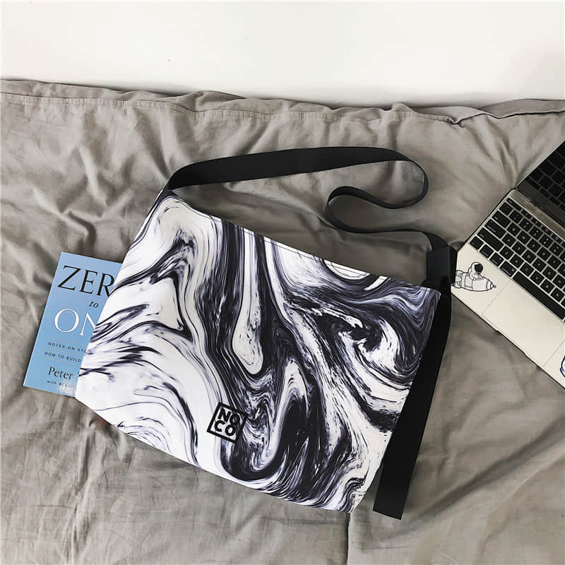 Fashion Tote Large-capacity Messenger bag White | YonPop