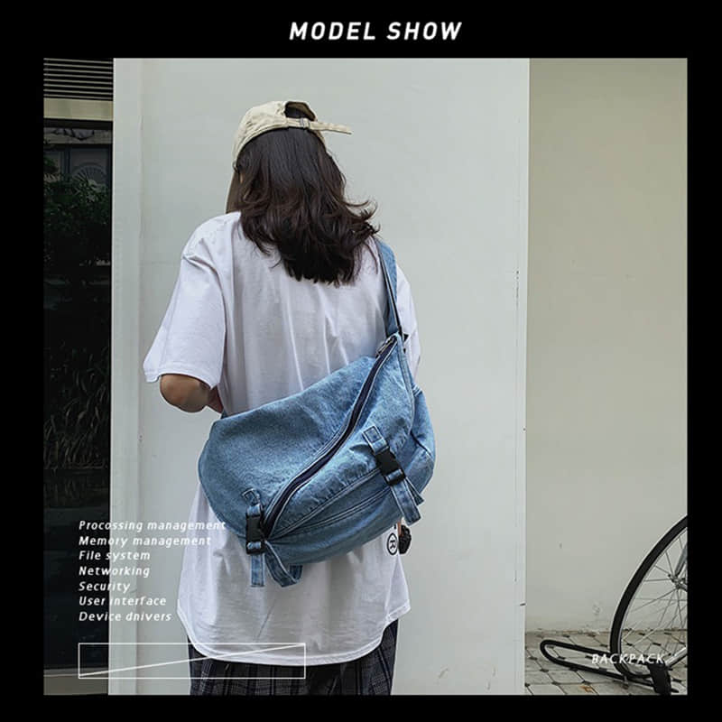 Fashion Practical Jean Tote Shoulder Bag  | YonPop