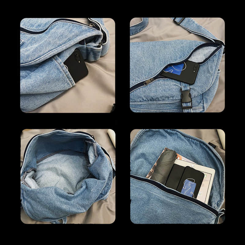 Fashion Practical Jean Tote Shoulder Bag  | YonPop