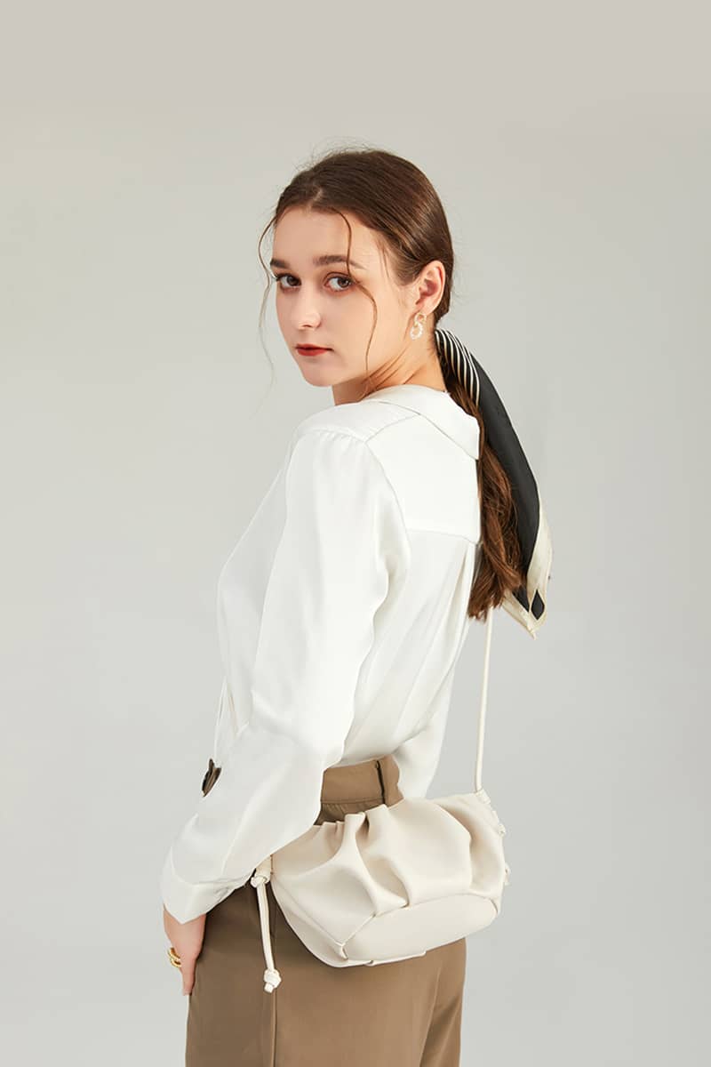 Fashion simple soft PU crossbody small bag for women